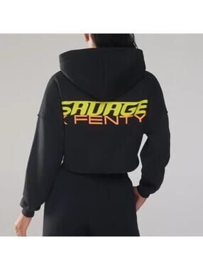 Savage Essential Racer Cropped Hoodie